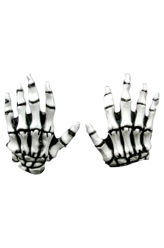 Junior Skeleton Hands (White) - PartyExperts