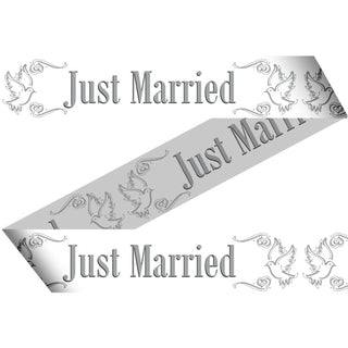 Just Married Barricade Tape - 15 m - PartyExperts