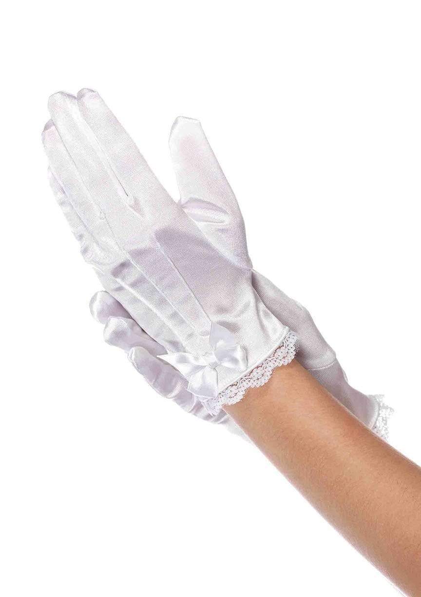 Lace Trimmed Satin Gloves Ù‚ÙØ§Ø²Ø§Øª Ø¯Ø§Ù†ØªÙŠÙ„ ÙˆØ³Ø§ØªÙ†.