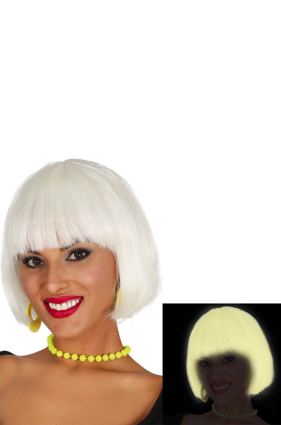 Large Florescent Bob Wig.