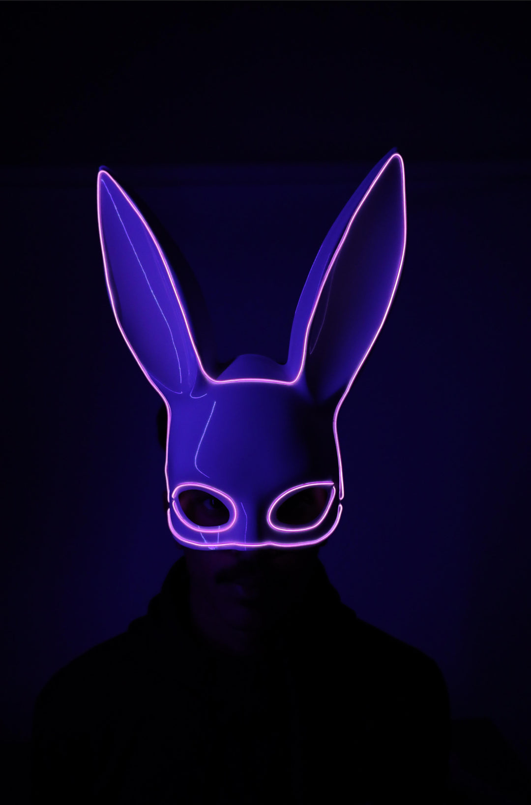 LED Bunny Mask Outside LED - PartyExperts