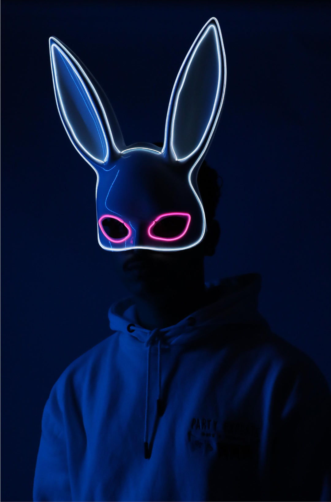 LED Bunny Multicolor Mask - PartyExperts