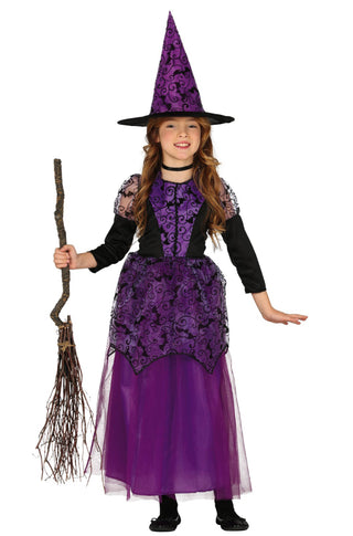 Lilac Child Witch Costume.
