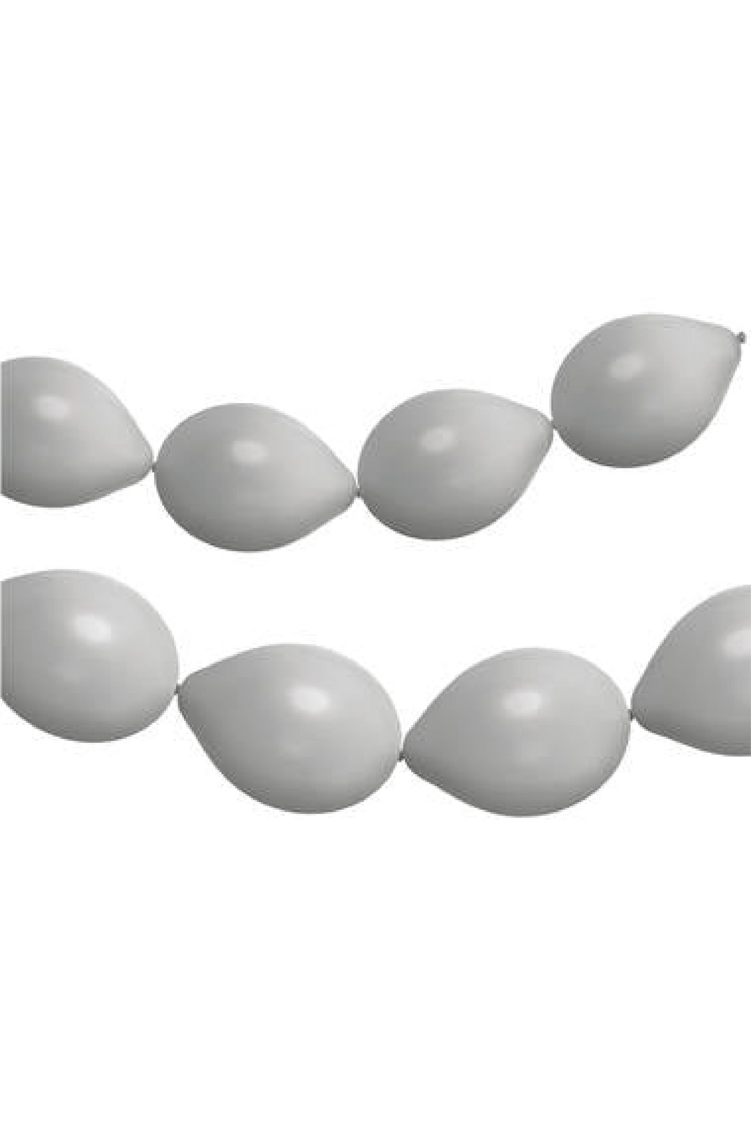 Link Balloons for Garland Moondust Silver Metallic - PartyExperts