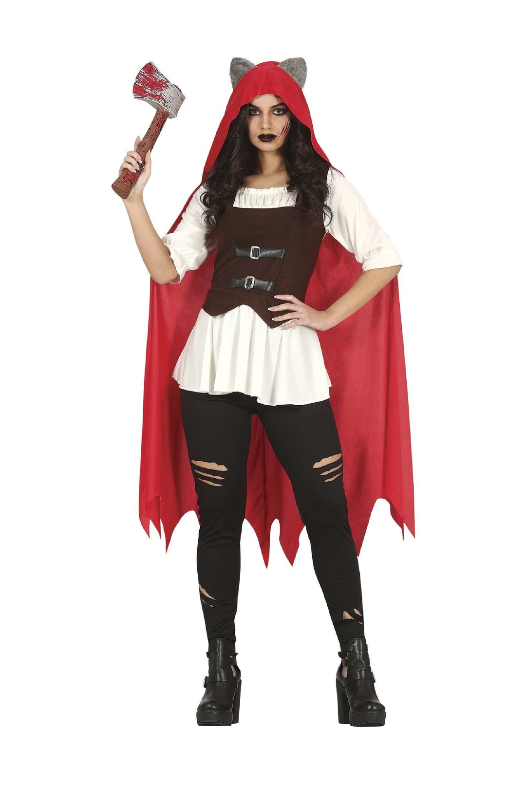 LITTLE WOLF RED RIDING HOOD, ADULT, Large - PartyExperts