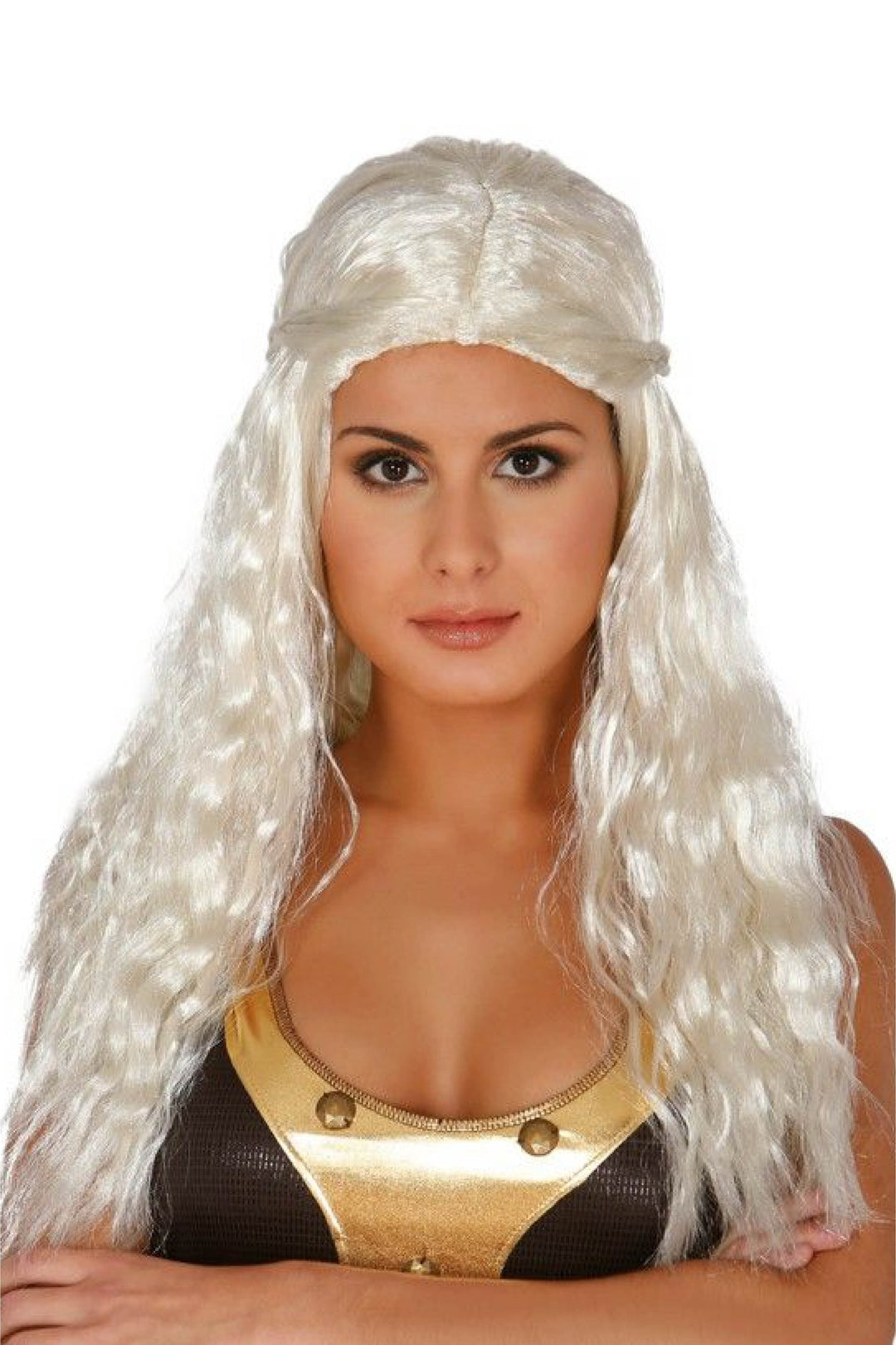 Long White Wig.