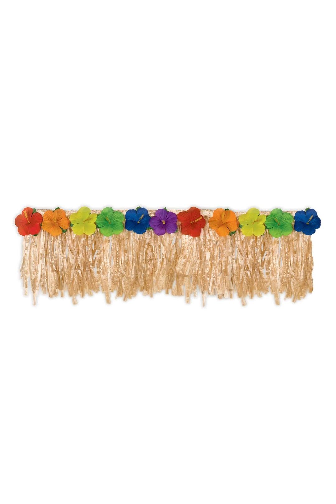 LUAU DOOR FRINGE Multicolor, 13" x 32" - PartyExperts