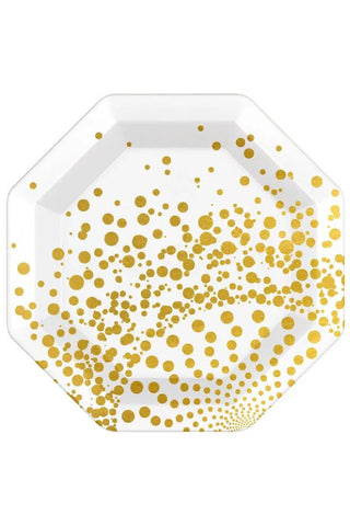 Luxury Gold Disposable Plates - PartyExperts