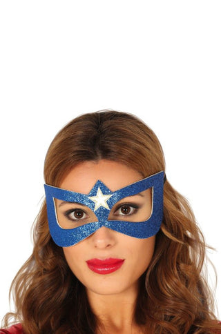 Super Hero Blue Mask.