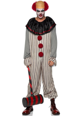 Men's Creepy Clown Costume.