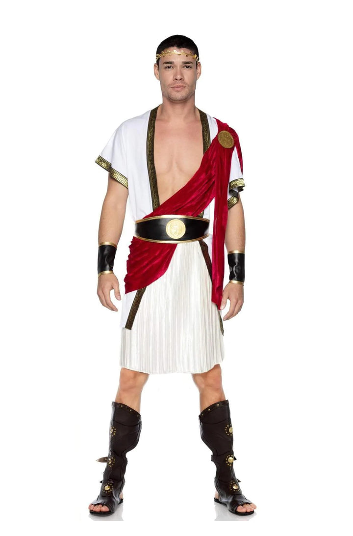 Men's Roman Emperor Caesar Costume - PartyExperts