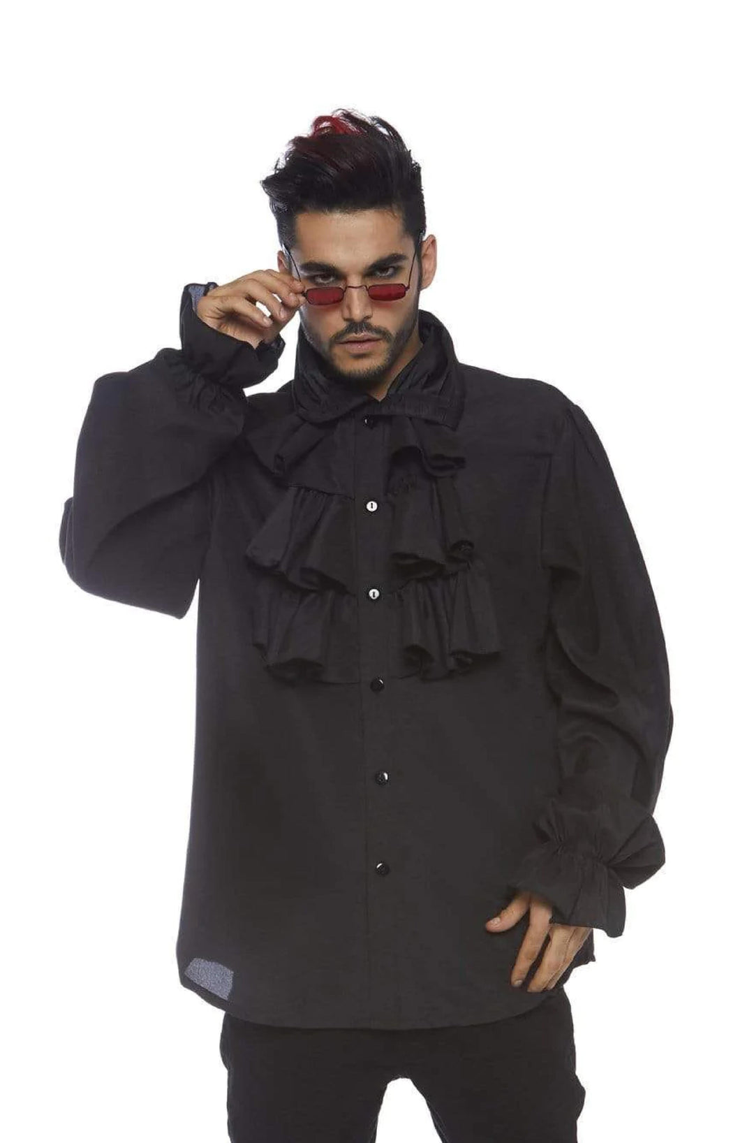 Mens Ruffle Front Costume Shirt - PartyExperts