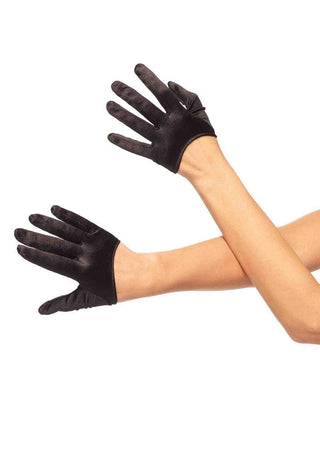 Mini Croppe Satin Gloves.