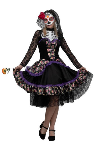 Miss Day of the Dead Costume - PartyExperts