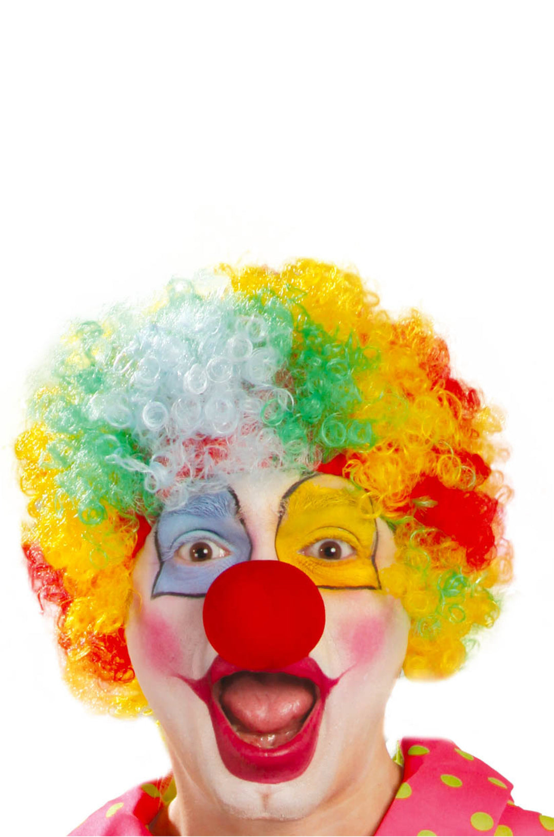Multicolor Curly Wig.