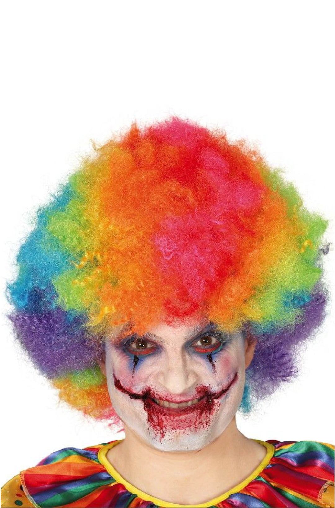 Multicolored Curls Wig.