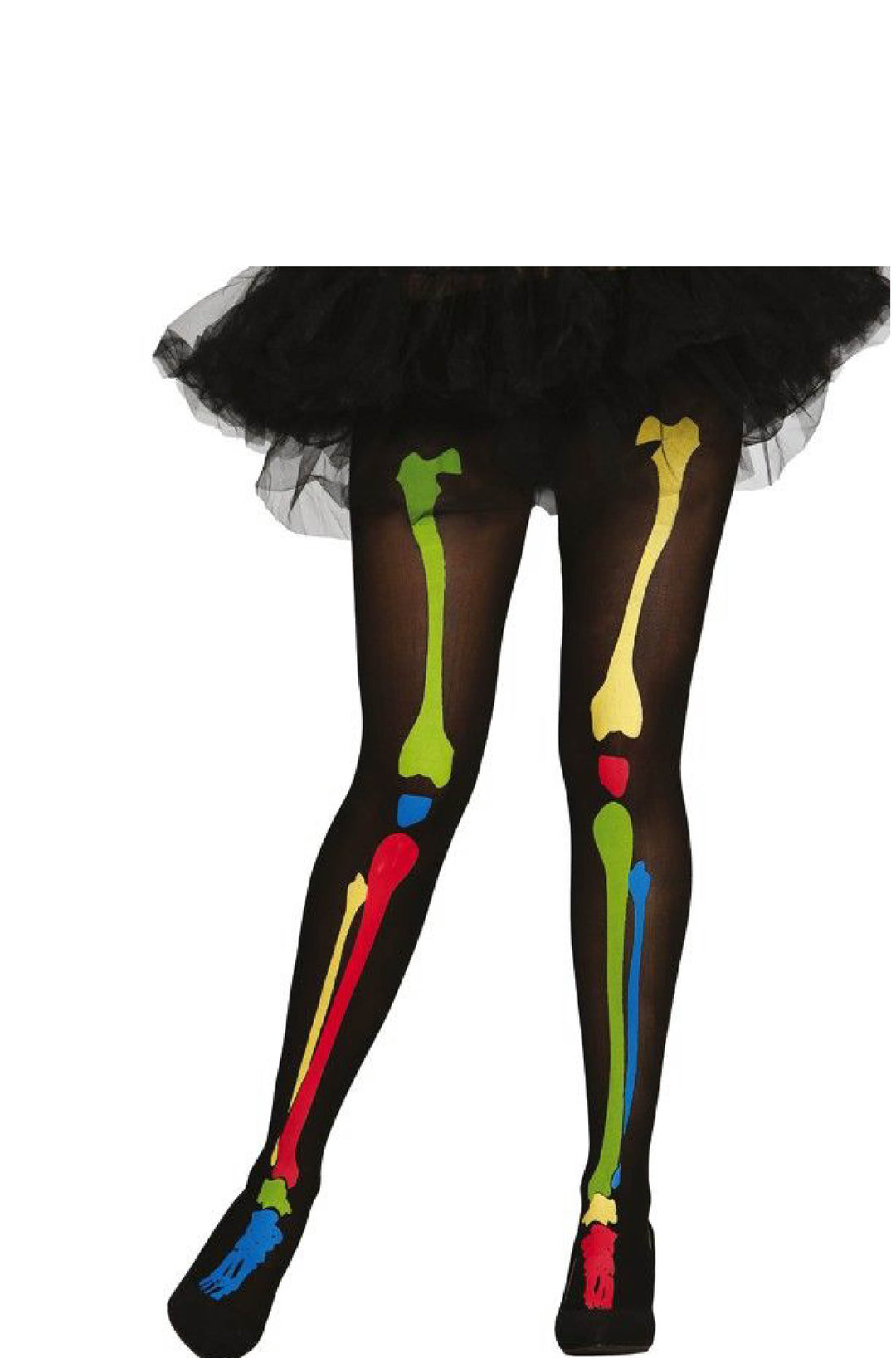 Multicolored Skeleton Tights.