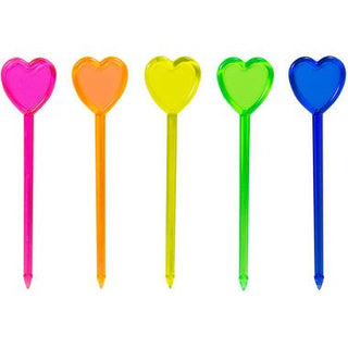 Multicolour Party Pickers Heart - PartyExperts