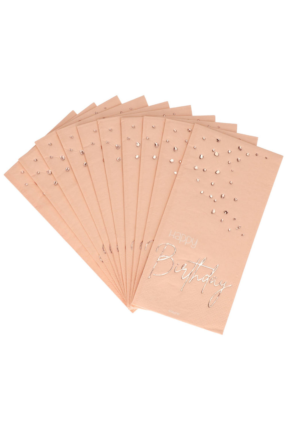 Napkins Elegant Lush Blush 10 pieces - PartyExperts