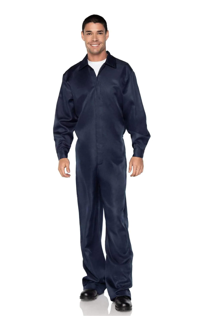 Navy Blue Men's Coveralls Jumpsuit - PartyExperts