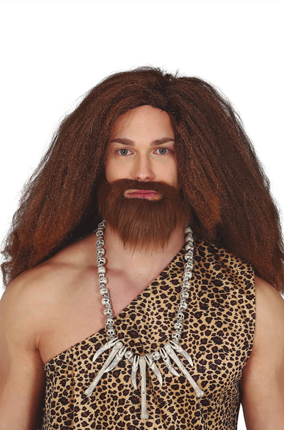 NECKLACE CAVEMAN WITH SKULL AND CROSSBONES - PartyExperts