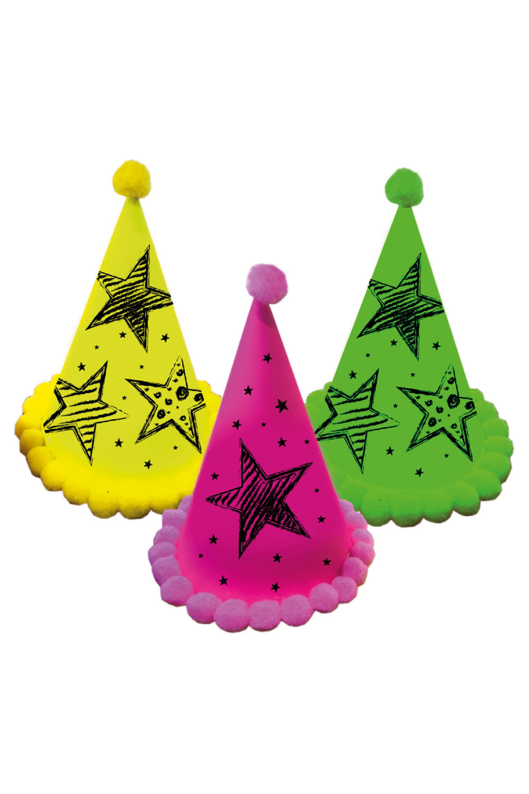 Neon Party Hats - PartyExperts