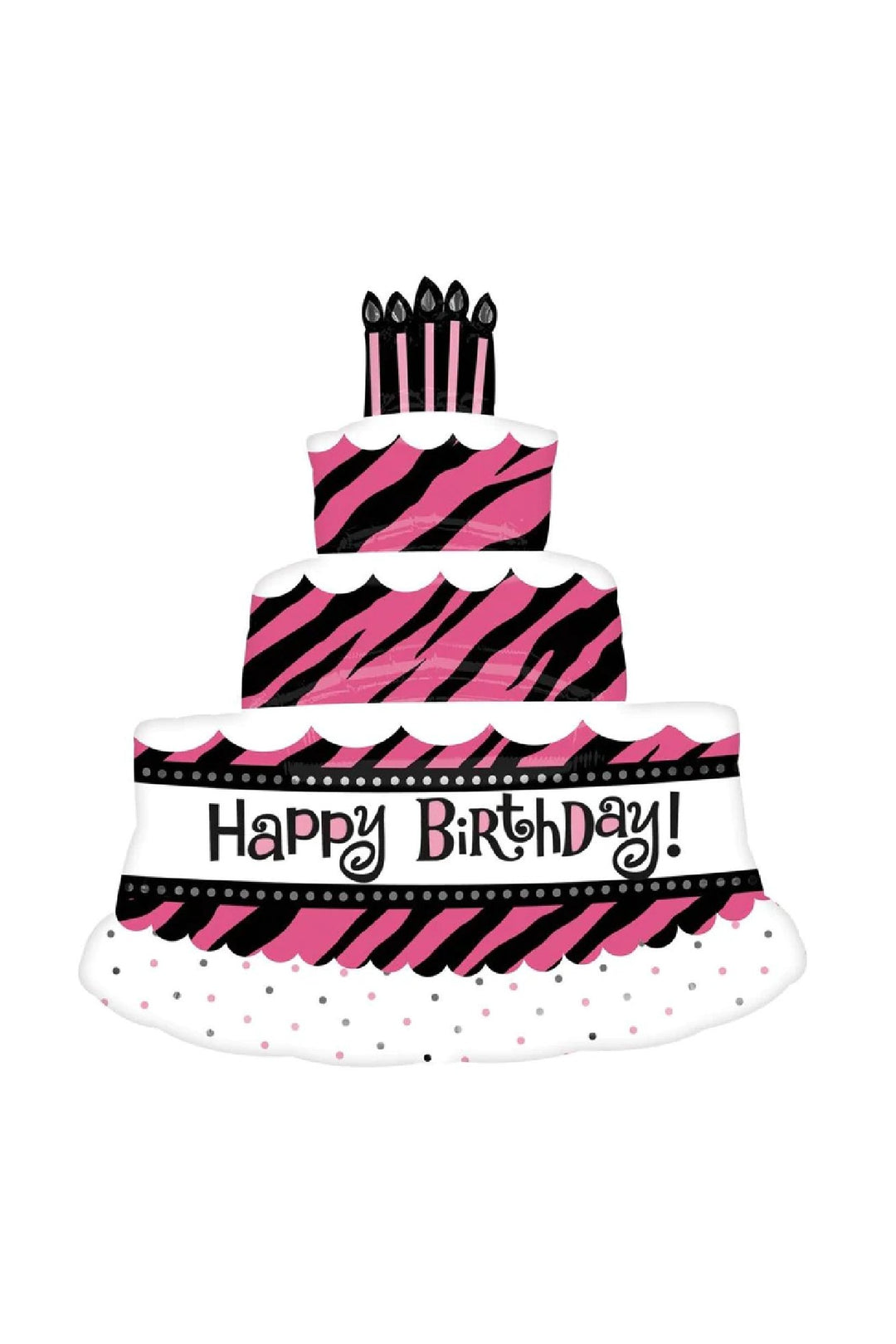 Oh So Fabulous Triple Layer Cake Foil Balloon 28 X 32in - PartyExperts