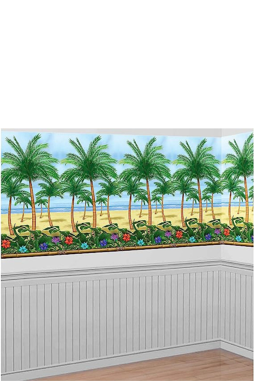 Palm Tree Scene Setters Room Roll, 48" x 40', 1 Pc - PartyExperts