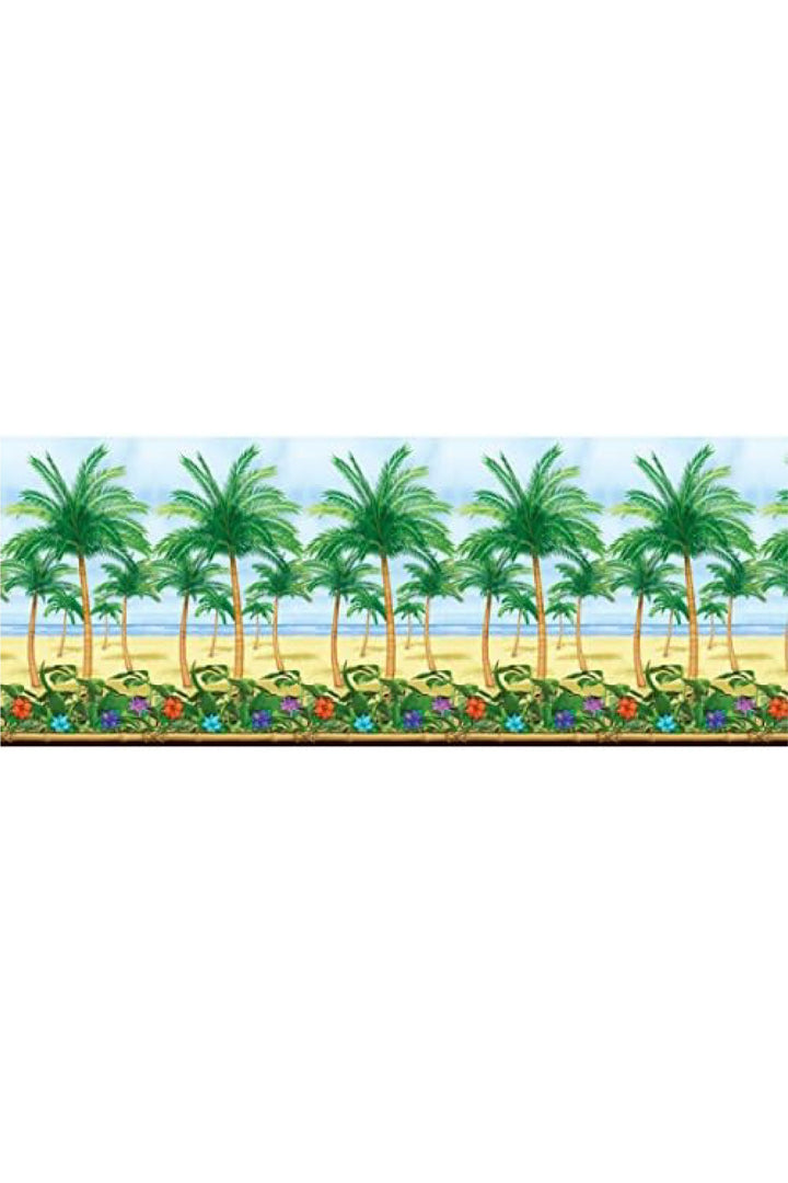 Palm Tree Scene Setters Room Roll, 48" x 40', 1 Pc - PartyExperts