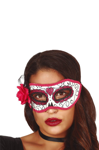 Pink "Day Of The Dead" Mask.