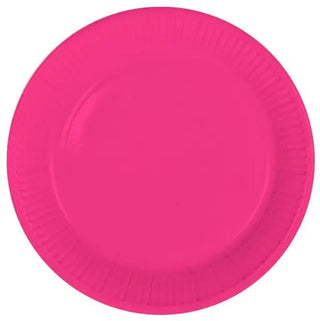 Pink Disposable Plates - PartyExperts