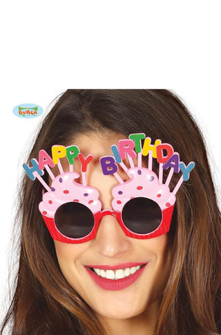 Pink "Happy Birthday" Glasses.