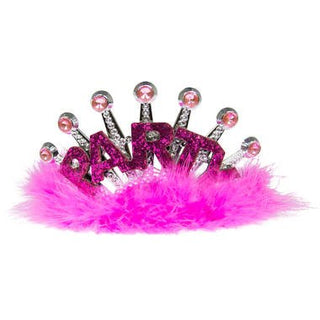 Pink Party Tiara with LED - PartyExperts