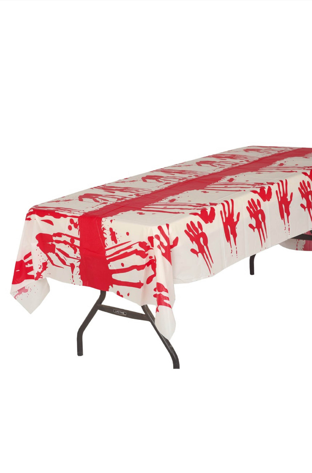 PLASTIC BLOOD TABLECLOTH - PartyExperts