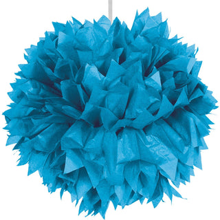 Pom Pom Azure Blue - 30 cm - PartyExperts