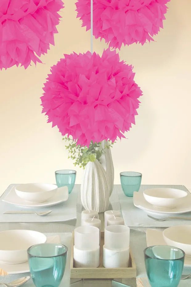 Pom Pom Neon Pink - PartyExperts