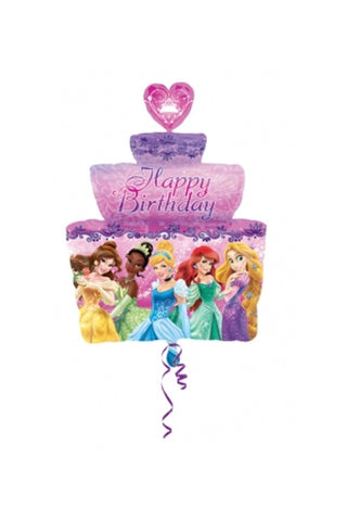 Princess Birthday Cake Super Shape Balloon - PartyExperts