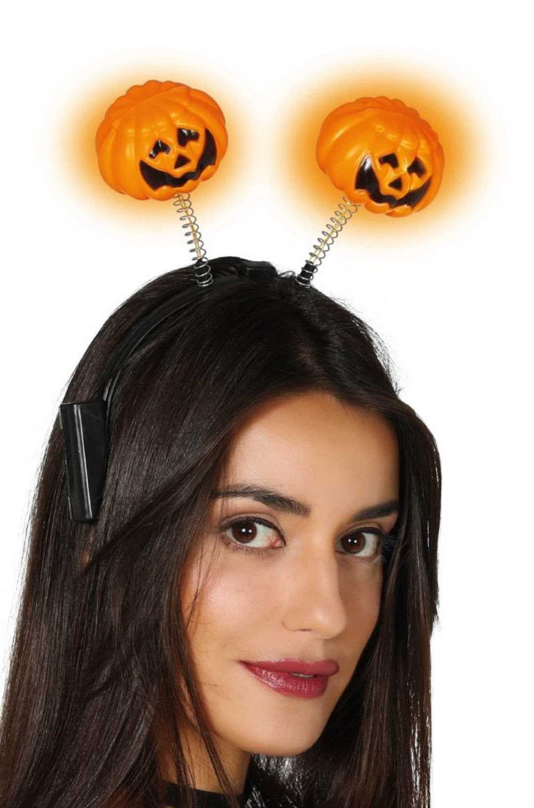 PUMPKIN HEADBAND WITH LIGHT - PartyExperts