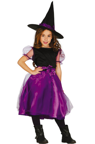 Purple Child Witch Costume.