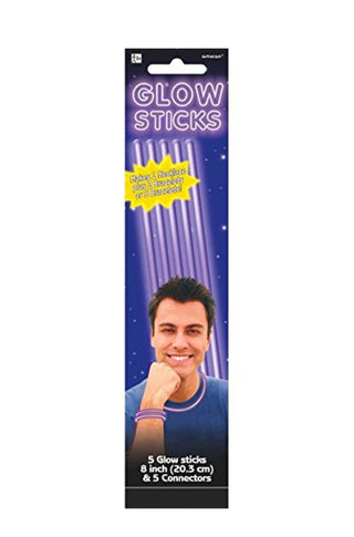 Purple Glow Sticks, Party Accessory - PartyExperts