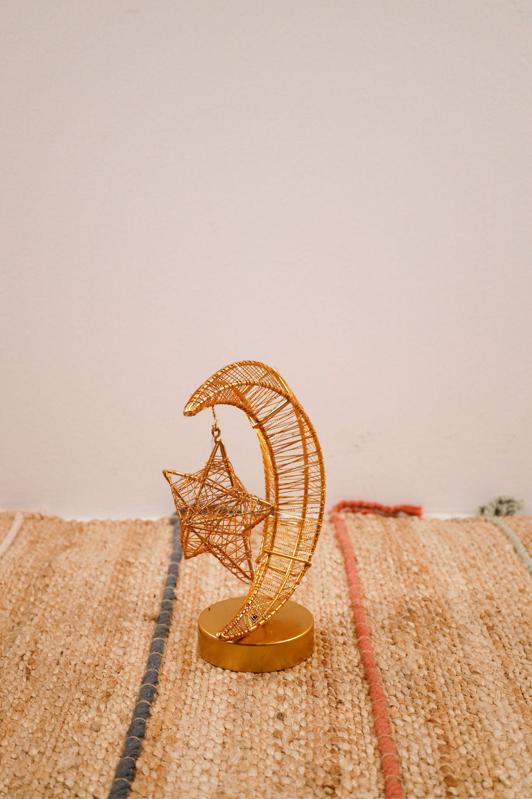 Ramadan Decoration - Gold Hilal with Star Decoration - PartyExperts