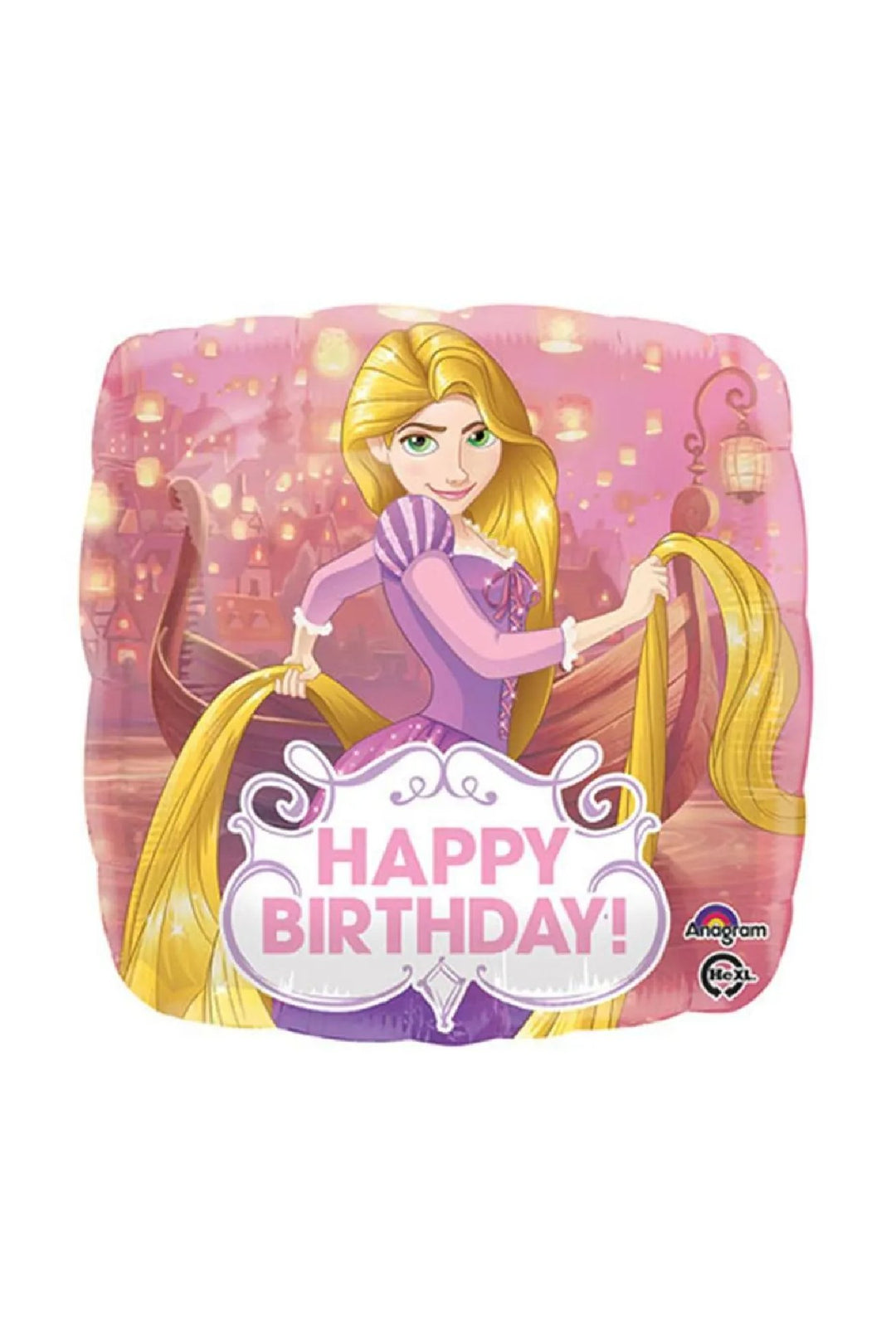 RAPUNZEL HAPPY BIRTHDAY FOIL BALLOON 18INCH - PartyExperts