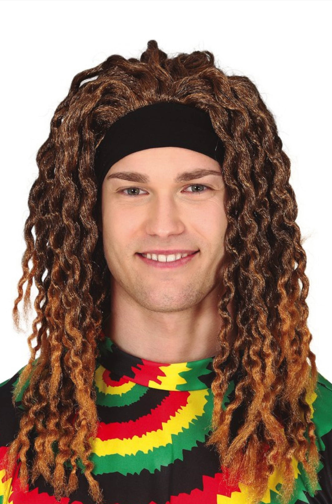 RASTA WIG WITH HEADBAND - PartyExperts