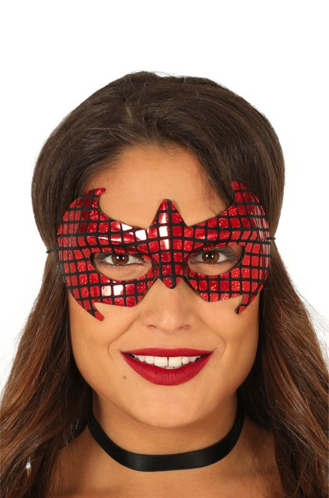 RED SUPERHEROE MASK - PartyExperts