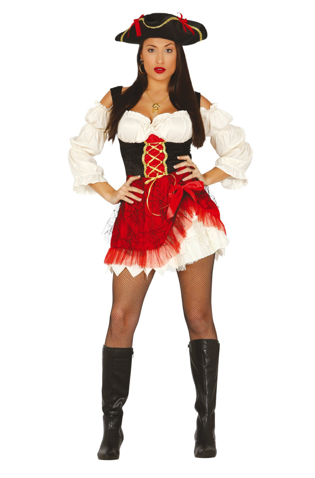 Red Woman Pirate Costume.