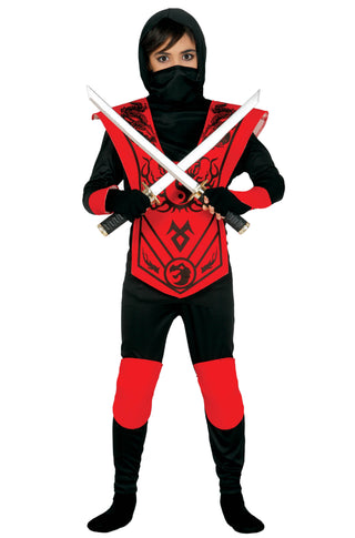 Red/Black Child Ninja Costume.