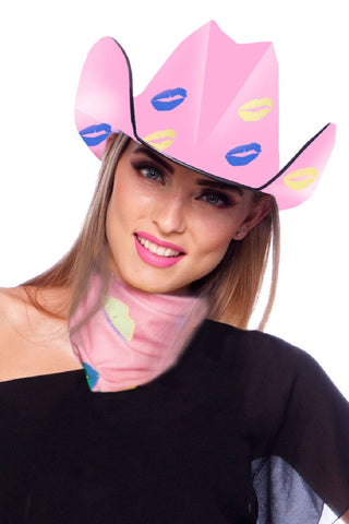 Scarf Lips Pink - PartyExperts