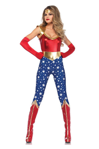Sensational Super Hero Wonder Woman Costume - PartyExperts