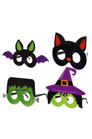 4 Child Halloween Cardboard Glasses.