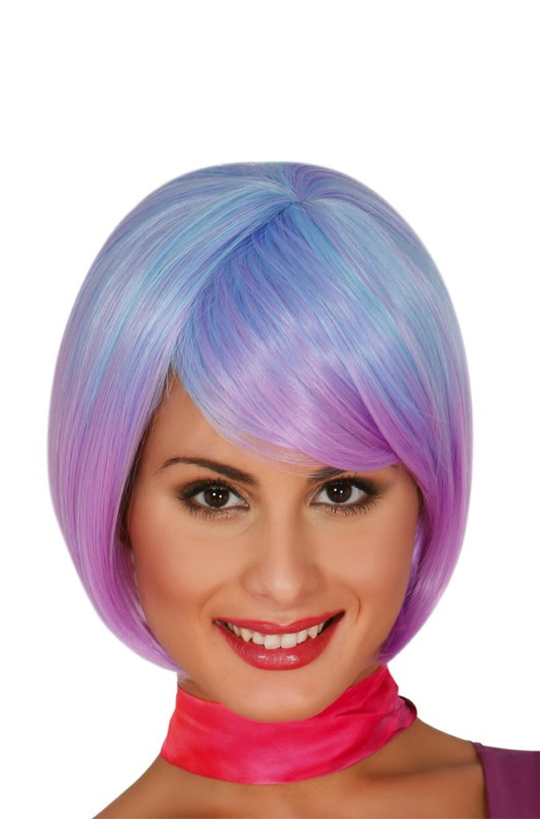 SHORT PURPLE EXTRA WIG - PartyExperts